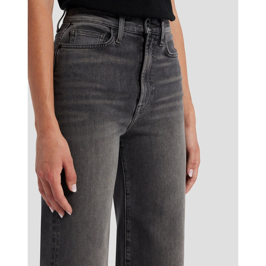 7 FOR ALL MANKIND Womens Ultra High Rise Cropped Jo Jeans Size 28 US 6 Grey NWT