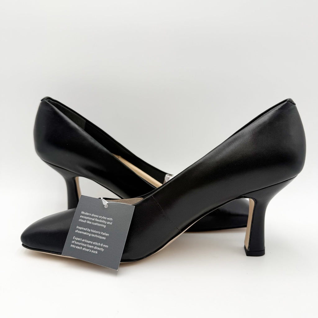 Franco Sarto Womens Flexa Aela Pumps Size 8.5 M EU 39 Black Leather NIB