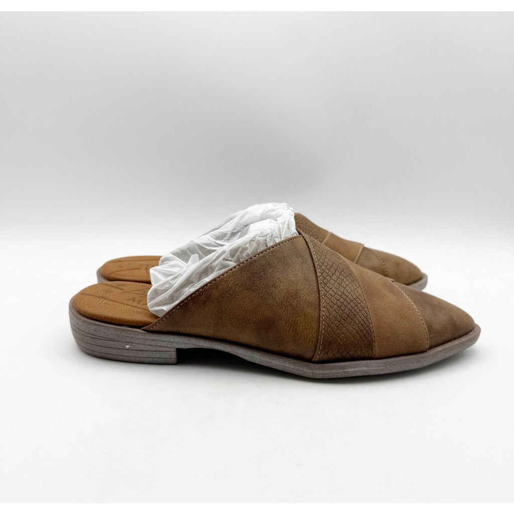 Blowfish Malibu Womens Hazel Mules Size 7 M EU 37.5 Brown Vegan Leather NIB