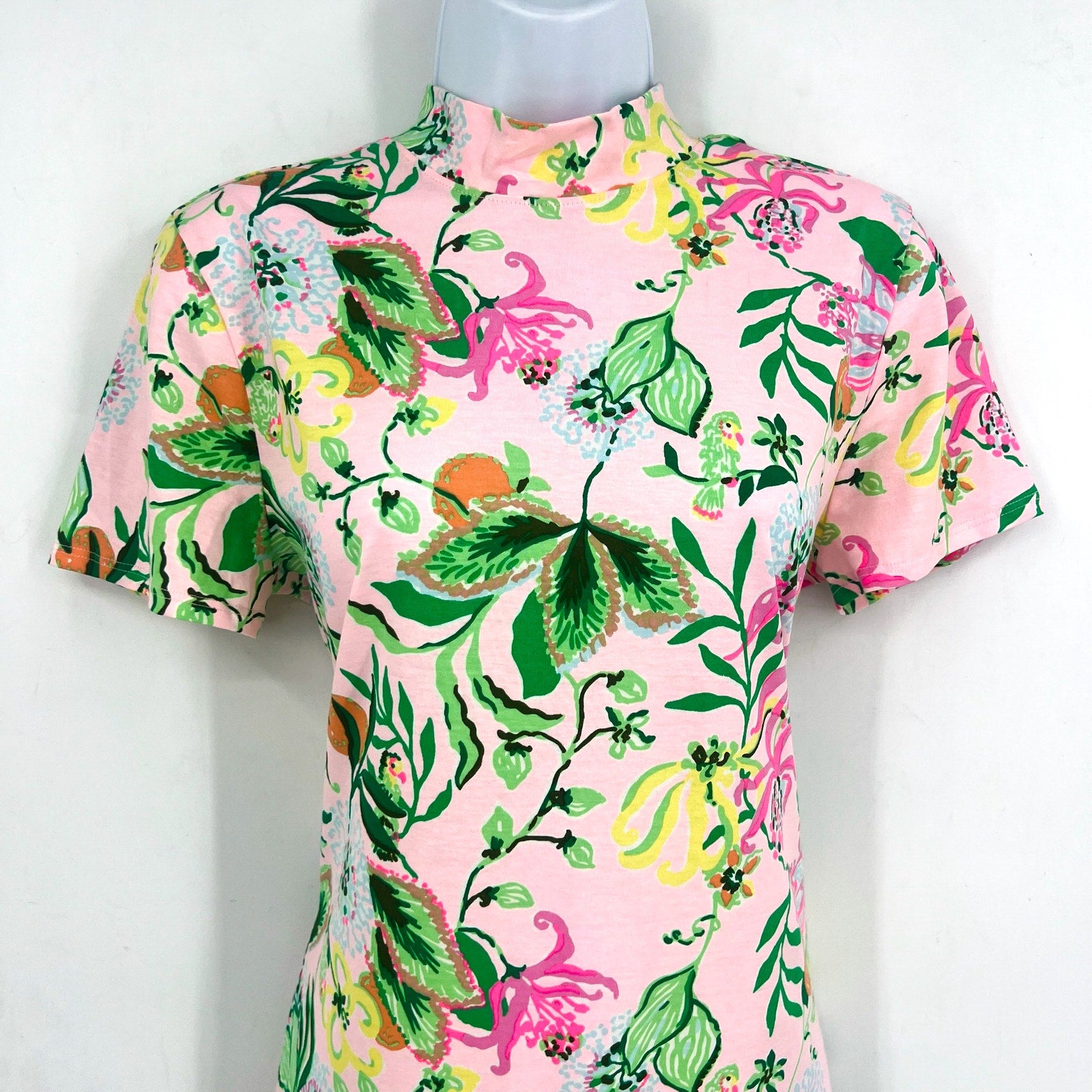 LILLY PULITZER Halle Short Sleeve Dress Medium Via Amore Spritzer Tropical NWOT