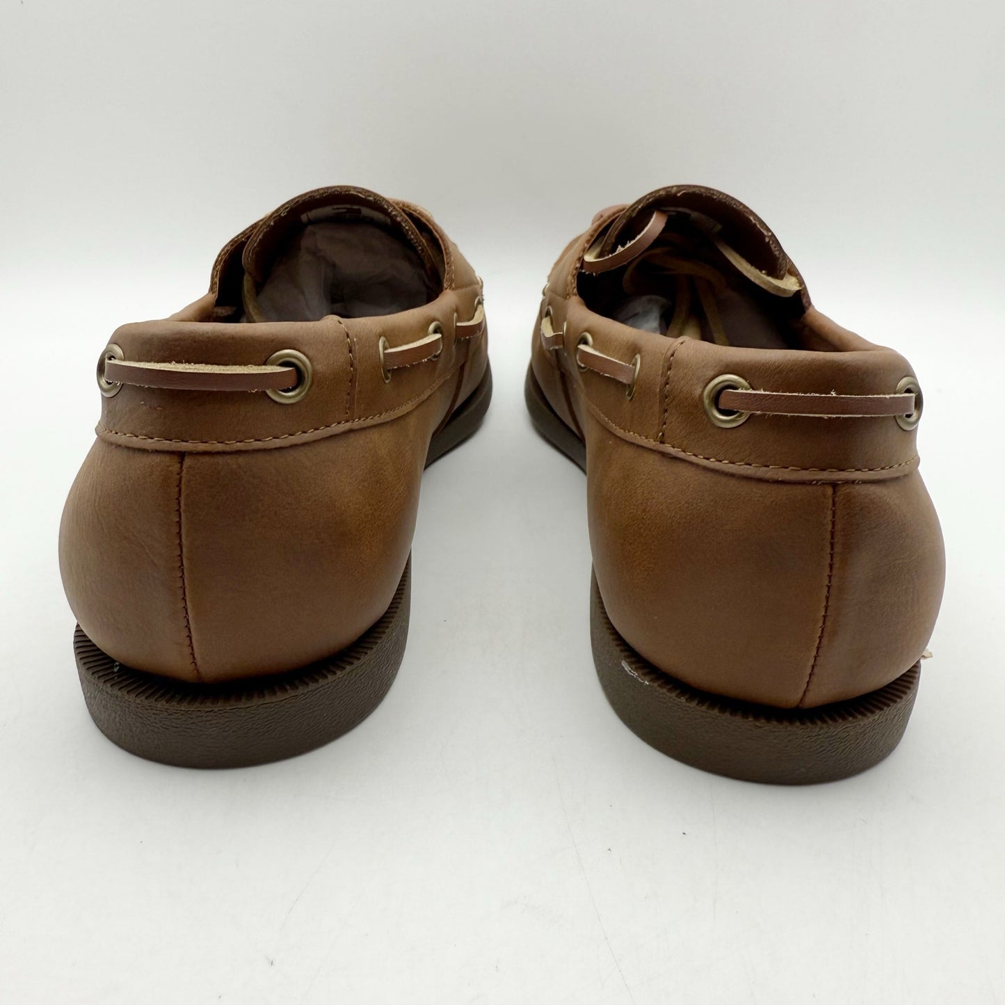 Tommy Hilfiger Men Brazen Two Eye Moc Toe Boat Shoe US 9 EU 42 Brown NIB