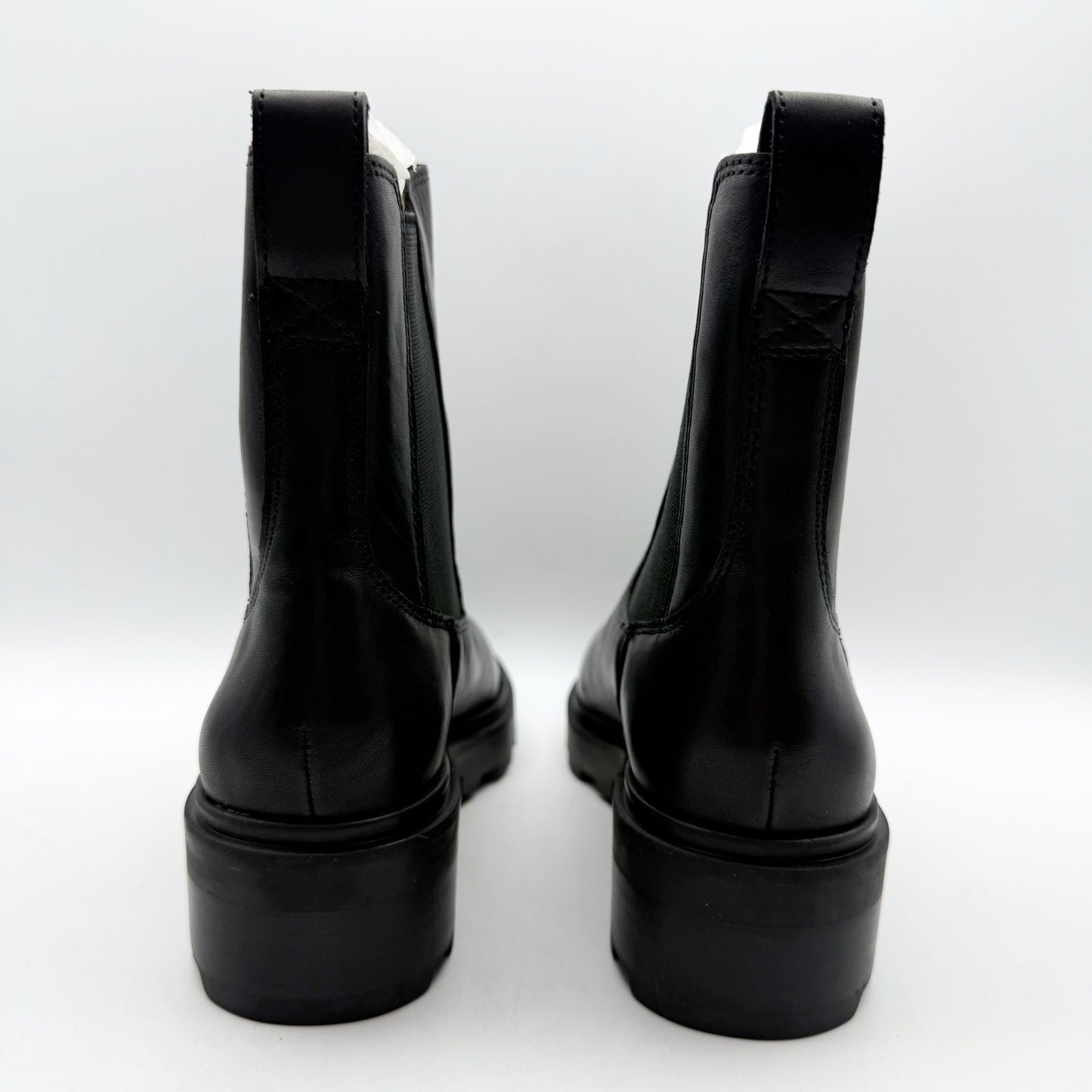 Madewell Womens The Bradley Chelsea Lugsole Boot US 5.5 Black Leather NWOB