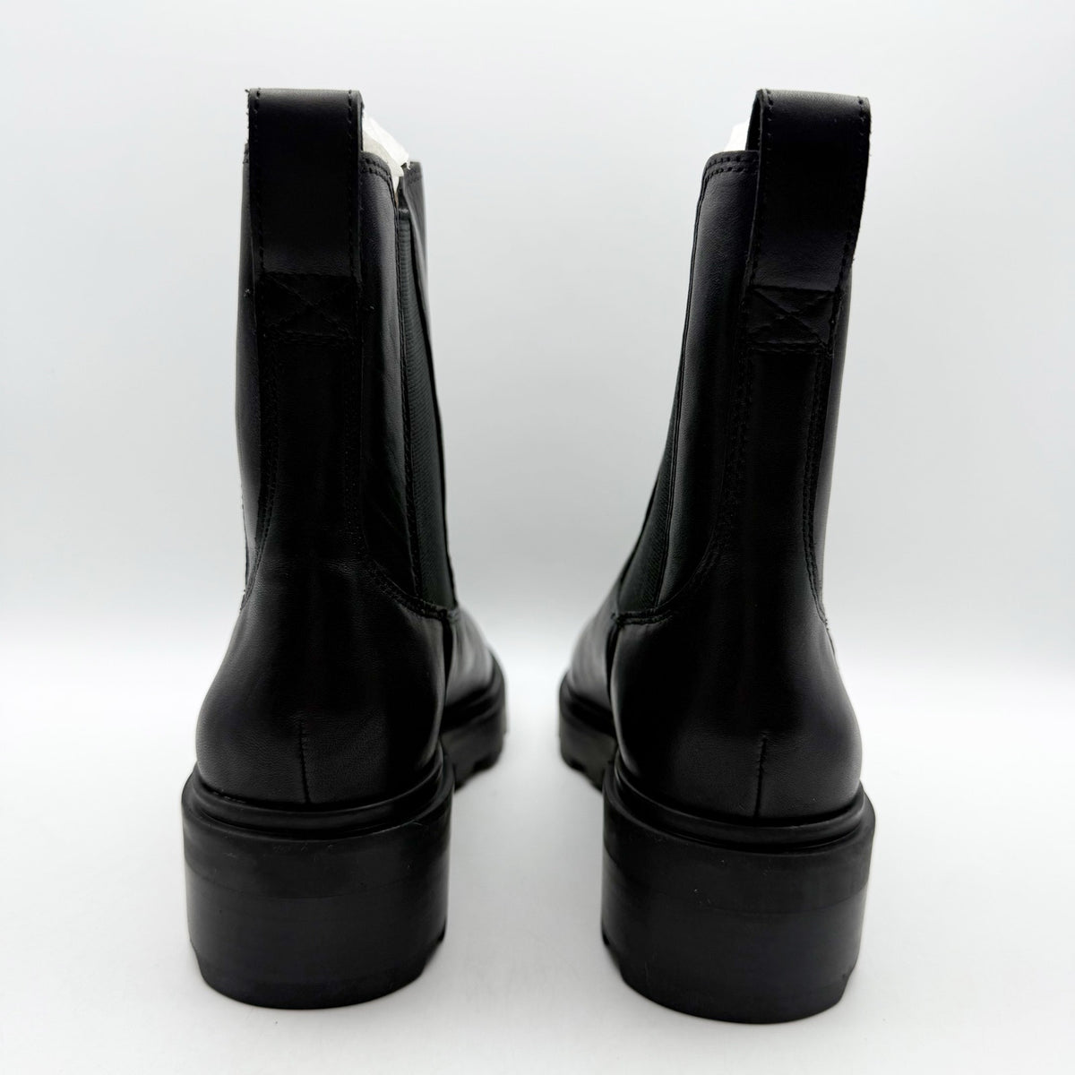 Madewell Womens The Bradley Chelsea Lugsole Boots Size 5.5 Black Leather NWOB