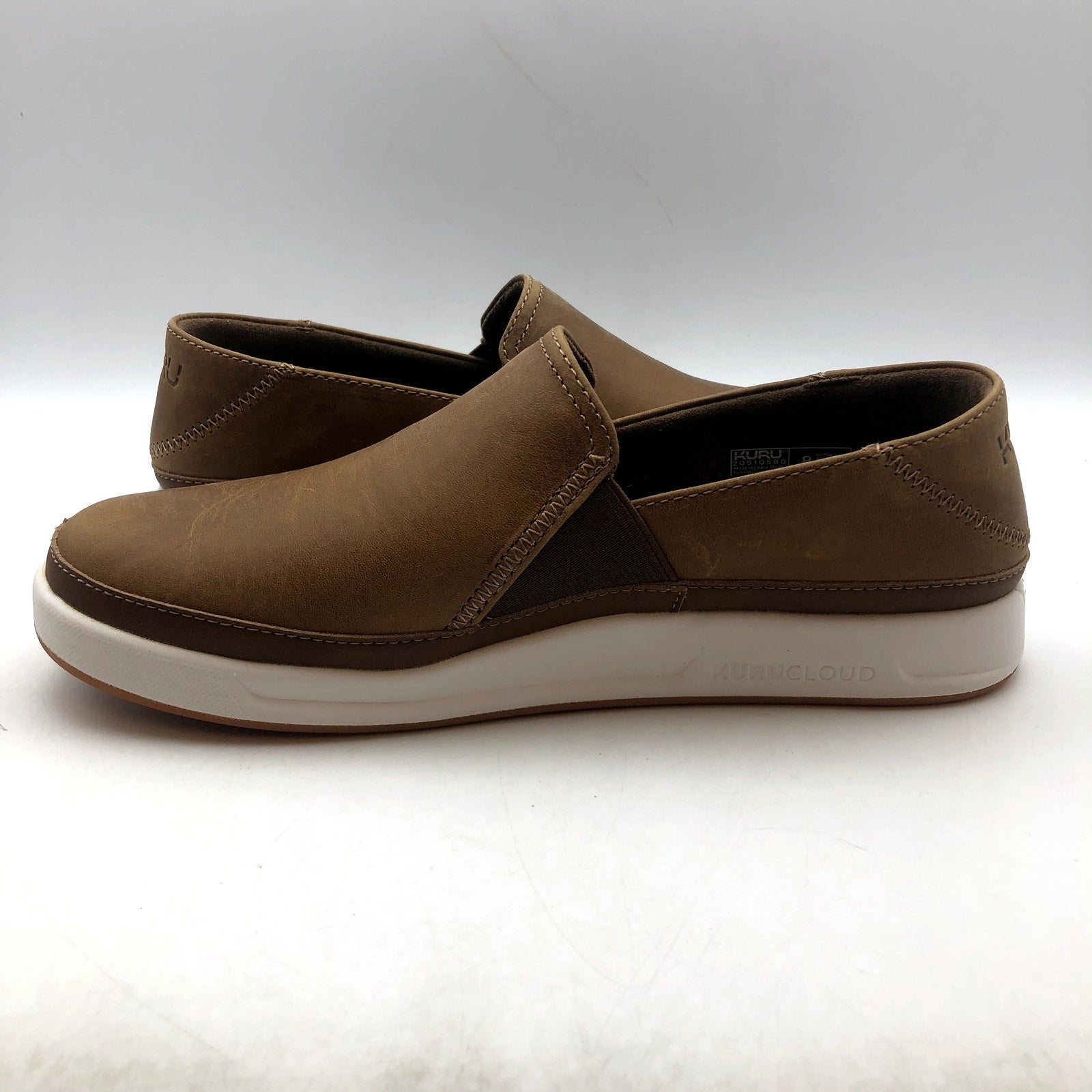 KURU Womens Roam Atla Slip On Sneakers Size 6 Cognac Brown Leather NIB