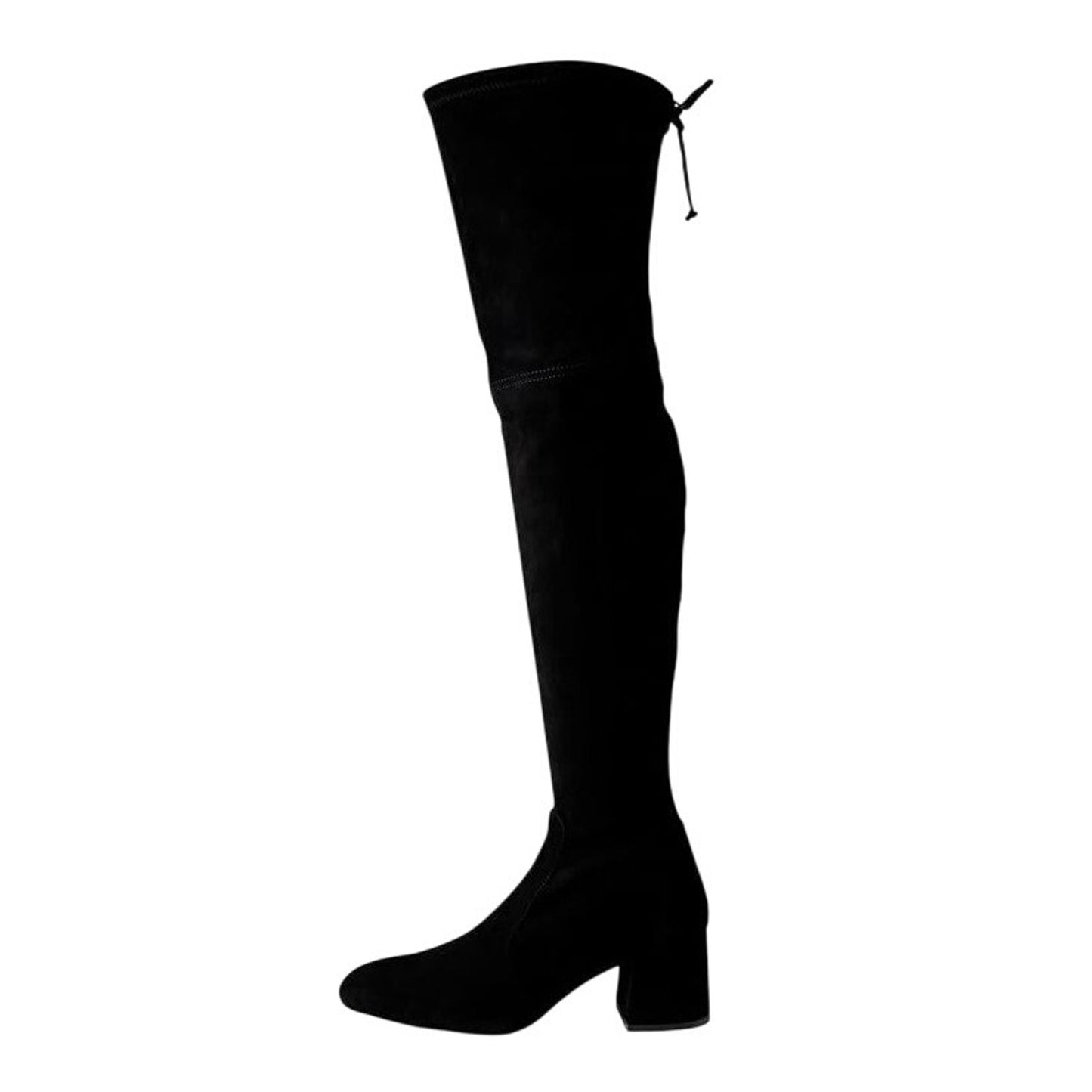 Stuart Weitzman Womens Flareland Over The Knee Boots US 7 B Black Suede NWOB