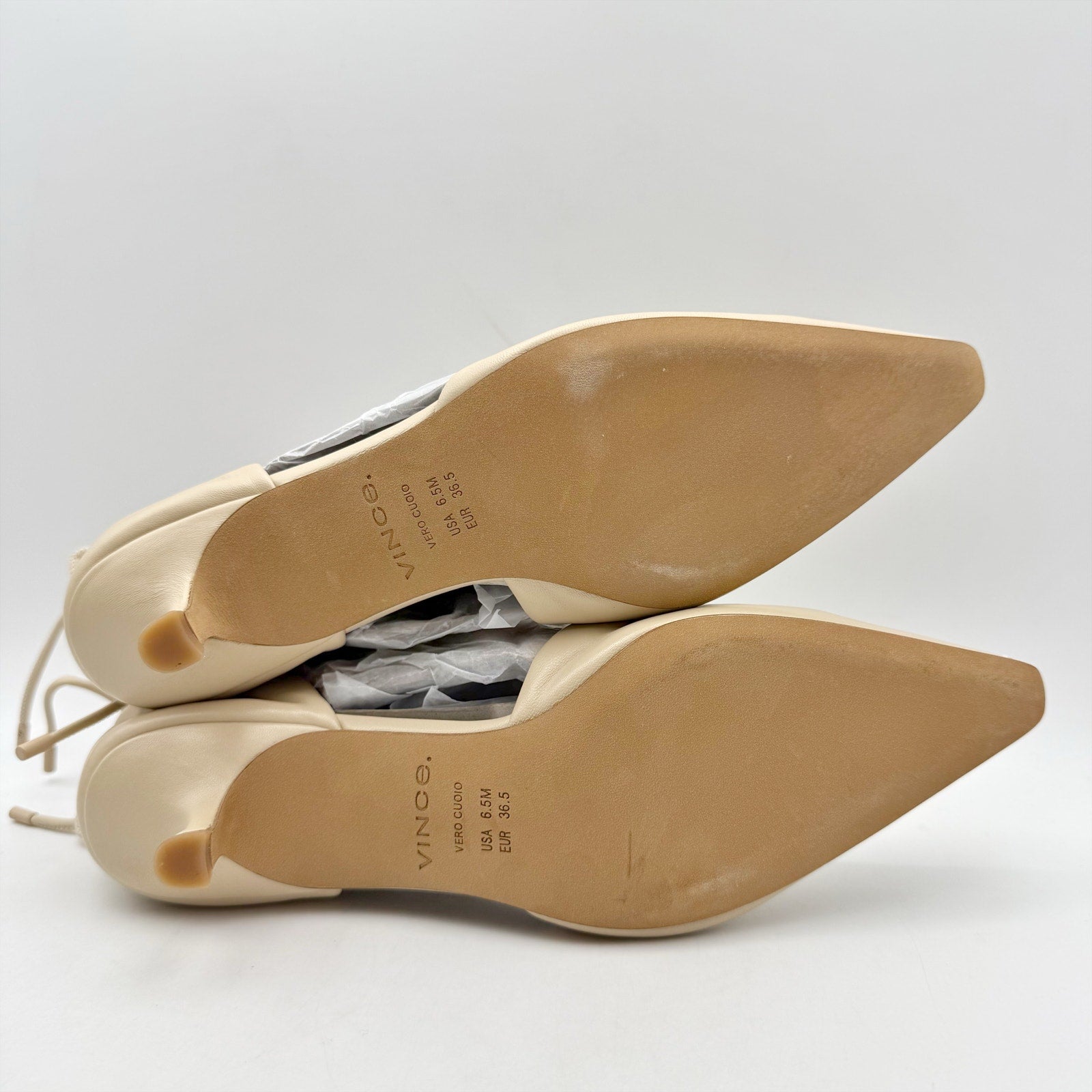Vince Womens Sarai Pumps US 6.5 M EU 36.5 Sand Beige Leather NIB