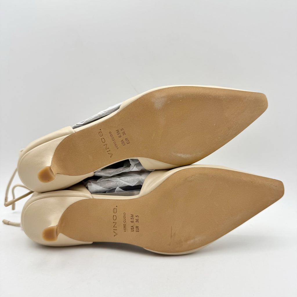 Vince Womens Sarai Pumps US 6.5 M EU 36.5 Sand Beige Leather NIB