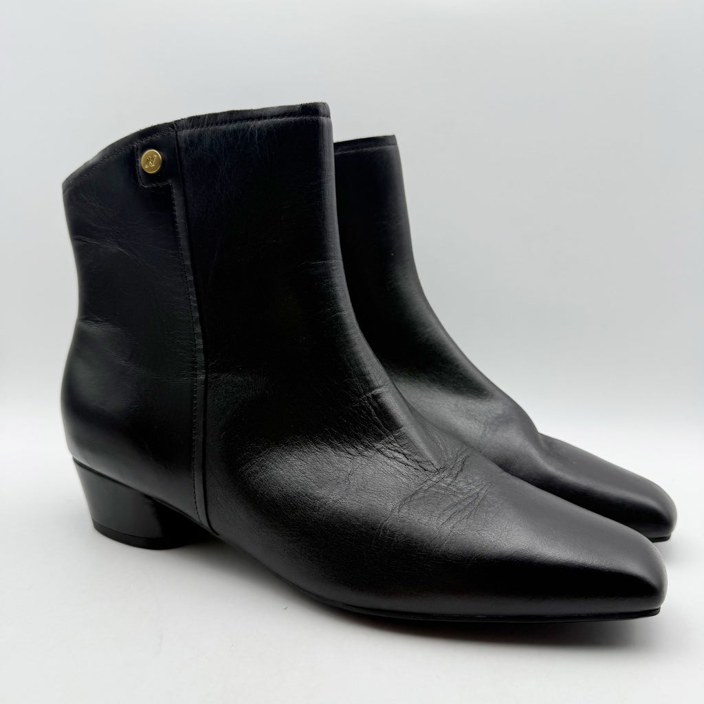 Naturalizer Womens Raffee Ankle Boots US 11 M EU 42 Black Leather Booties NWOB
