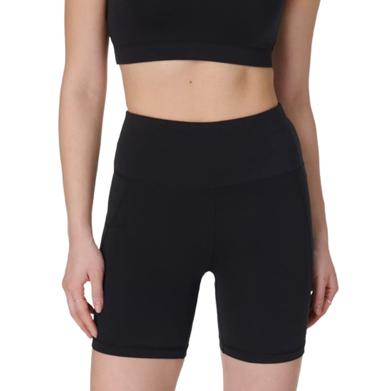 SWEATY BETTY Women's All Day 6" Shorts XL Black Athletic Stretch NWT