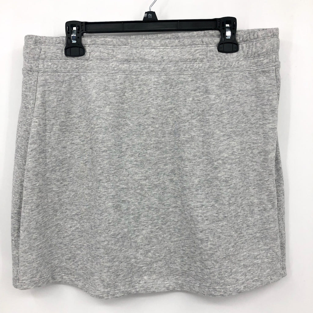 CALVIN KLEIN PERFORMANCE Womens Terry Skirt XL Grey Pull-On Cotton Blend NWT