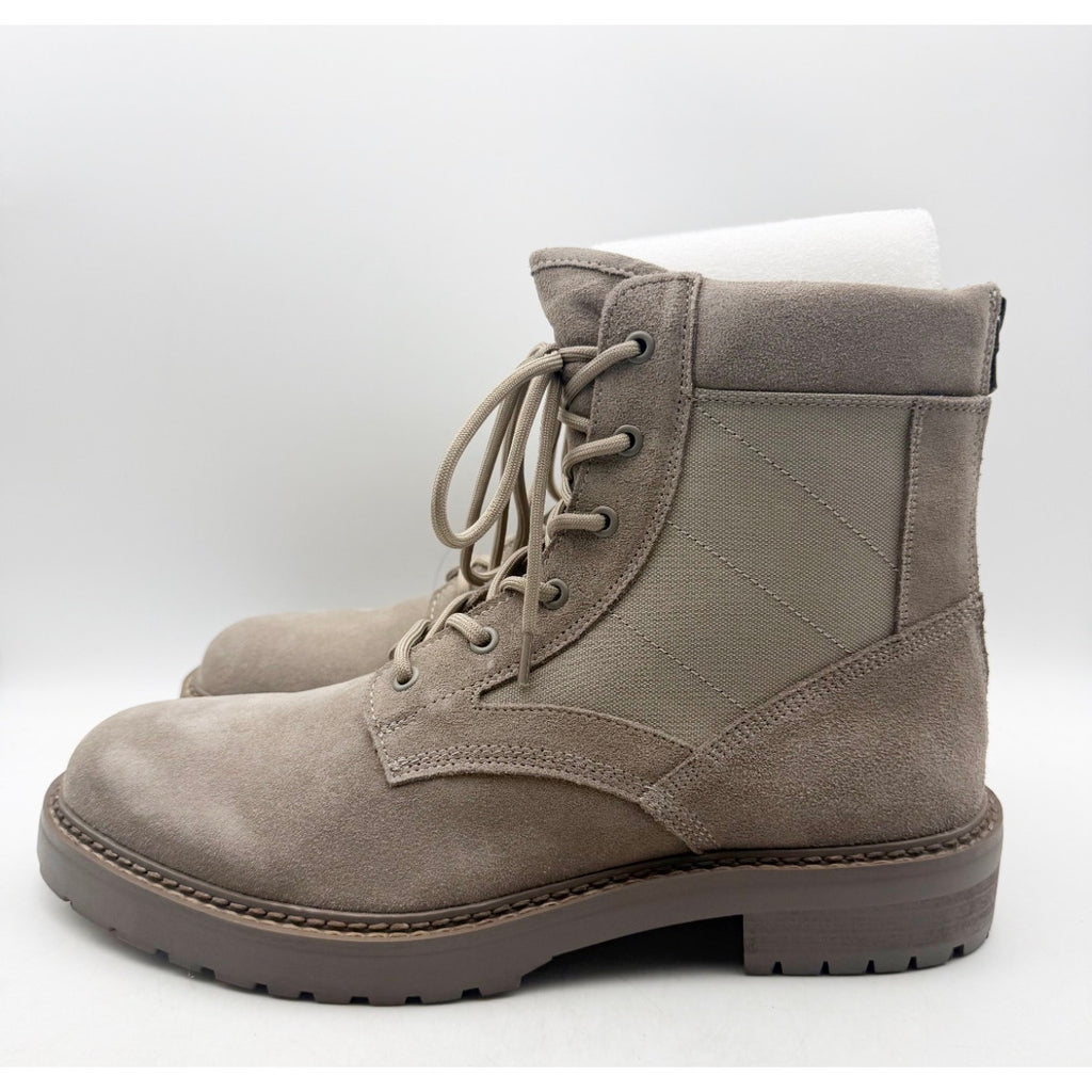 Saint Morta Mens Legion Combat Boots Size 10 EU 44 Taupe Grey Suede NIB