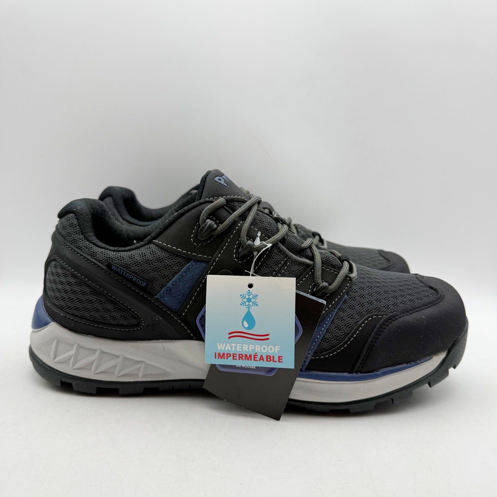 PROPET Mens Vercors Hiking Shoes US 9 Extra Wide 3E Grey Nubuck Waterproof NIB