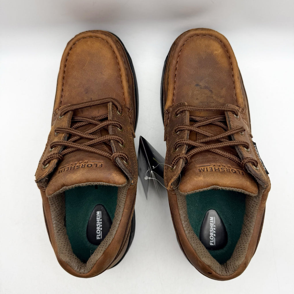 Florsheim Mens Polaris Composite Toe Work Shoes US 9.5 Wide Brown Leather NIB