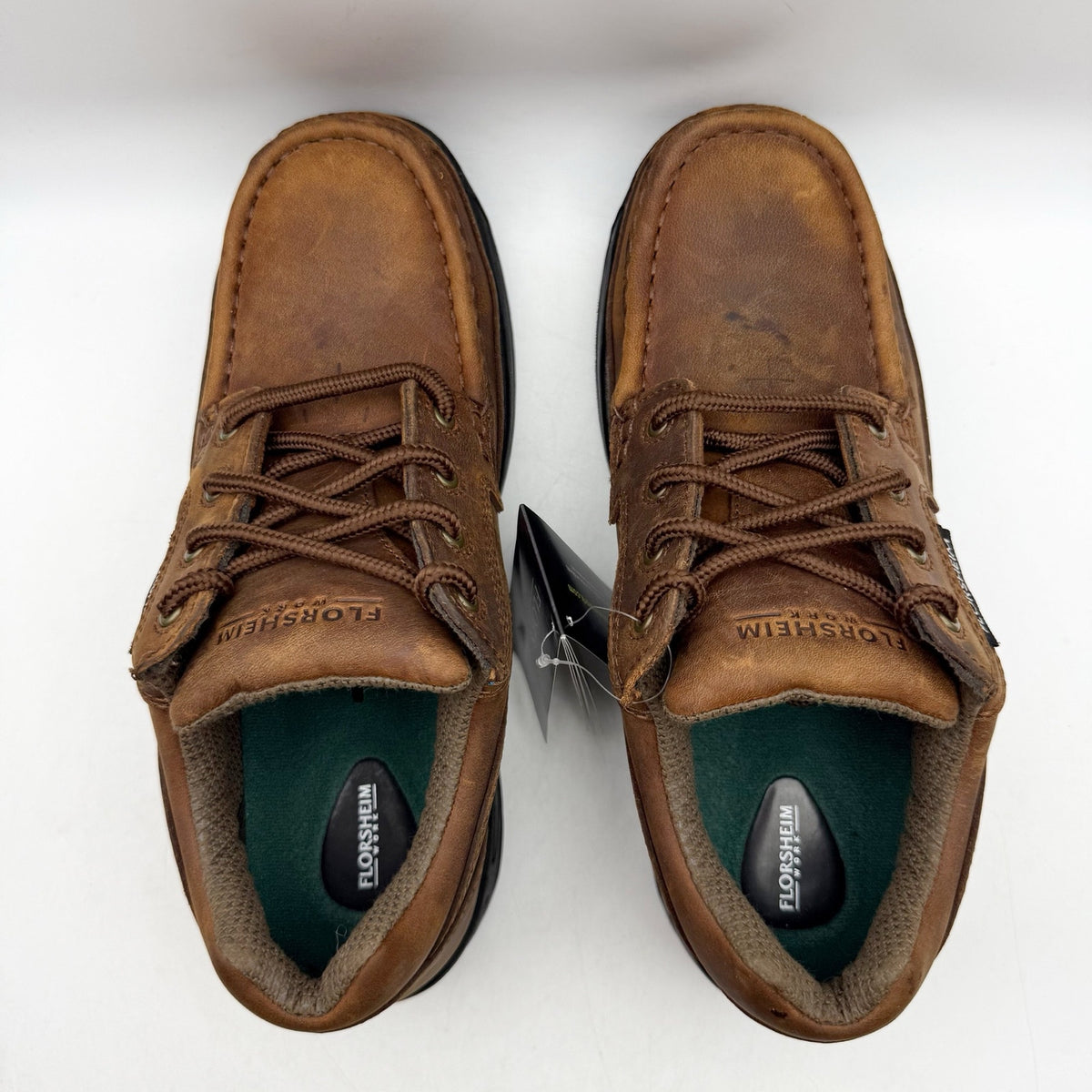 Florsheim Mens Polaris Composite Toe Work Shoes US 9.5 Wide Brown Leather NIB