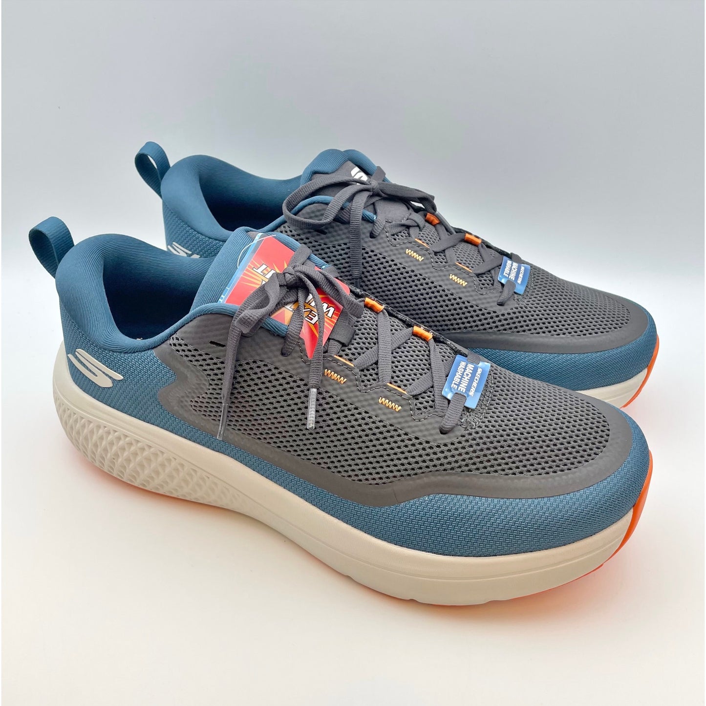 Skechers Men's GO RUN Supersonic Max Sneaker Sz 13 EE Extra Wide Blue/White