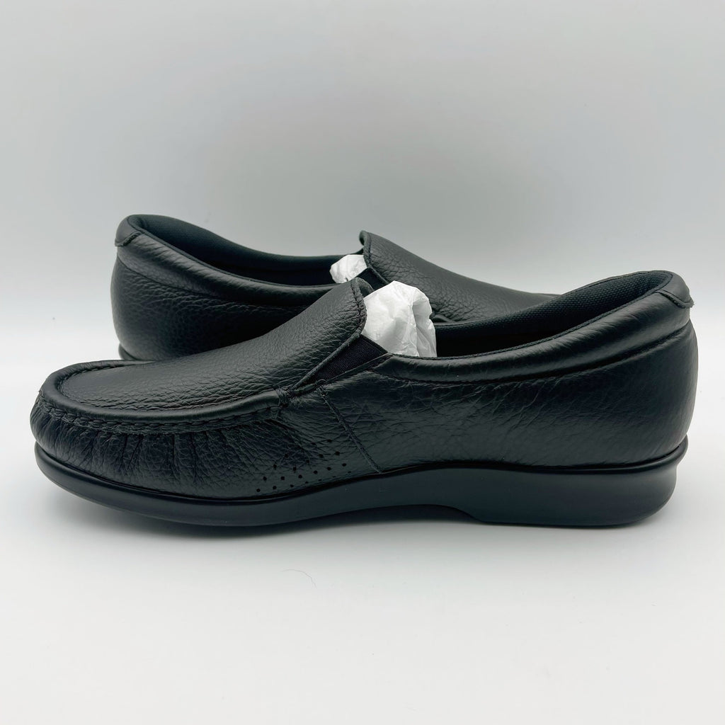 SAS Womens Twin Slip On Walking Shoes US 9.5 M EU 40-41 Black Leather NIB