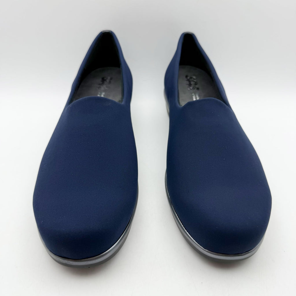 SAS Womens Bliss Slip On Wedge Shoes Size 9 M Navy Blue Comfort NIB