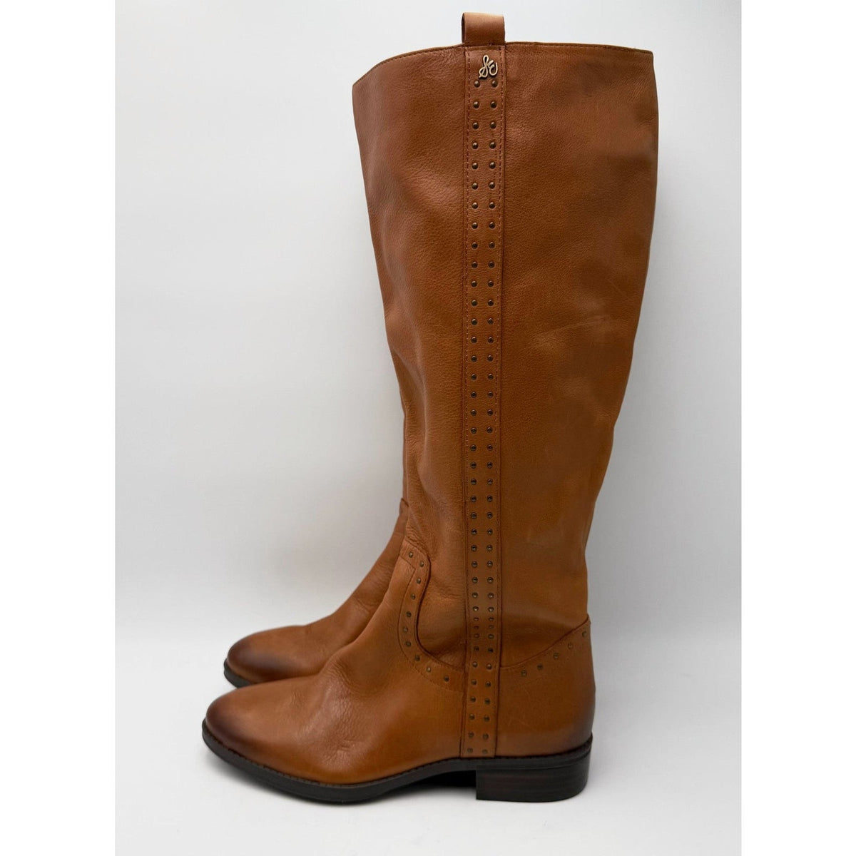 Sam Edelman Womens Prina 2 Wide Calf Knee High Boots Size 7 EU 37 Brown NWOB