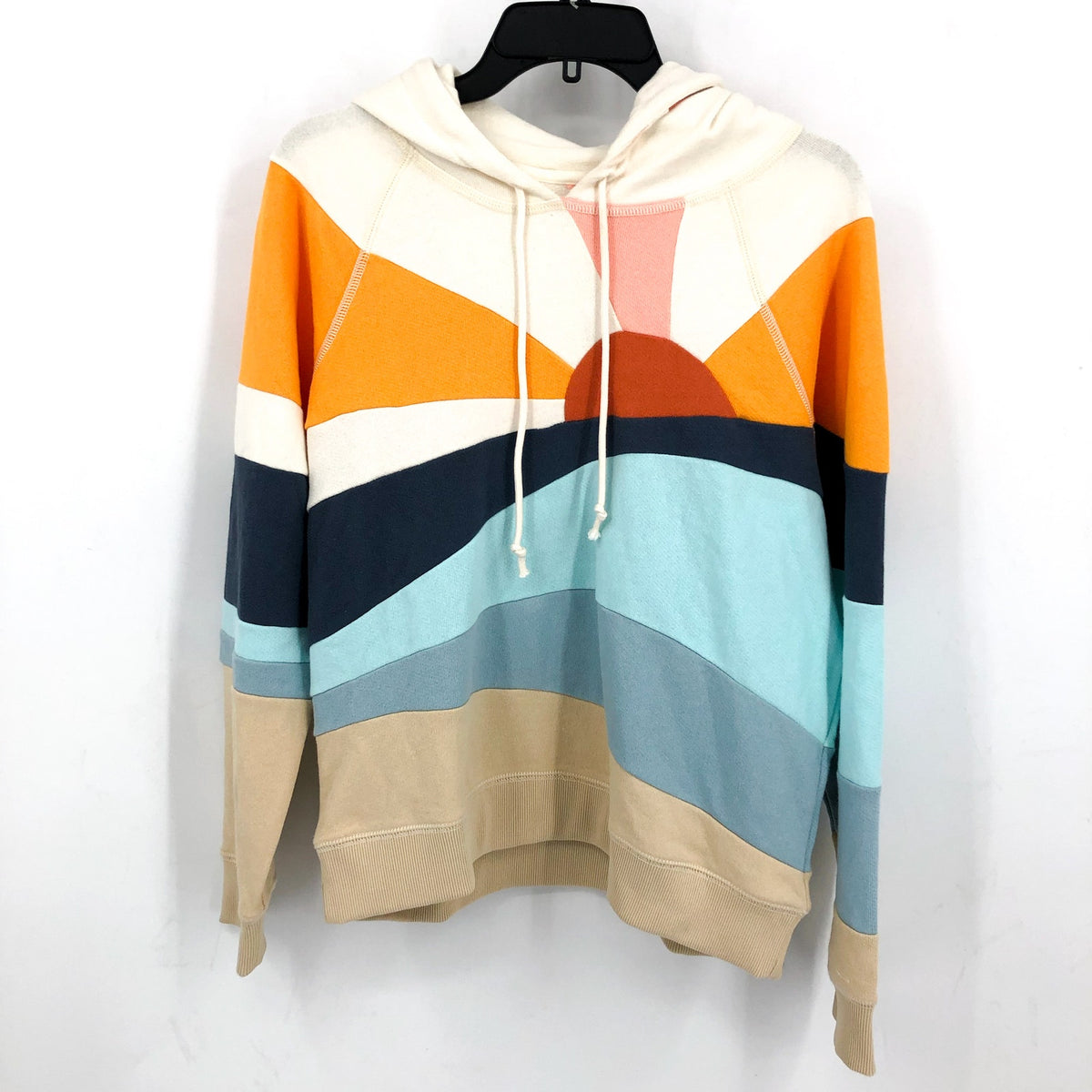 FAHERTY Women's Regular Soleil Hoodie Sweatshirt Medium Sunset Sun & Sea NWT