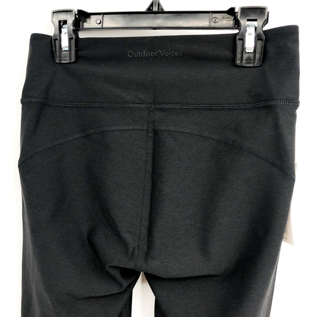 OUTDOOR VOICES Women's Warmup 10" Shorts XS Black Stretch Mid Rise Biker NWT