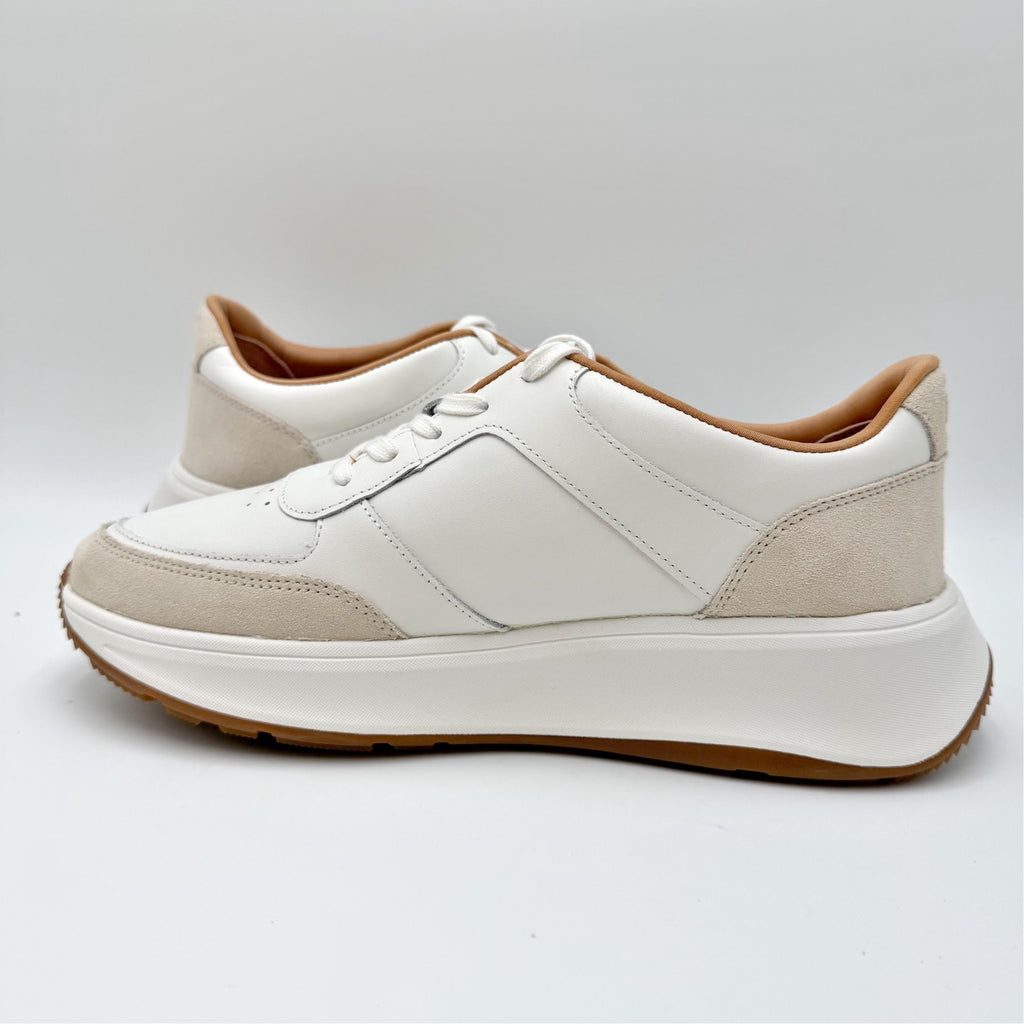 FitFlop Womens F-Mode Casual Sneakers Size 8 EU 39 Urban White Suede NWOB