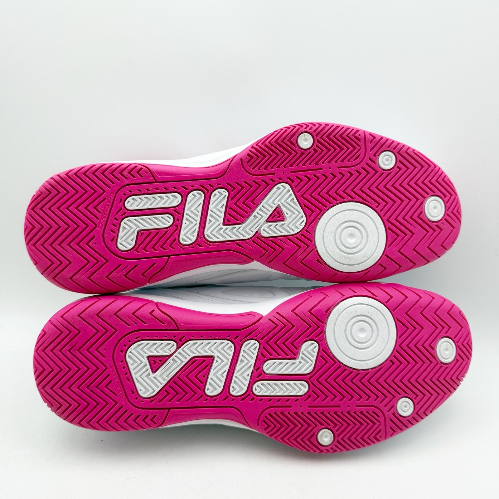 FILA Womens Double Bounce 3 Pickleball Athletic Shoe Size 9 EU 40 White Pink NIB
