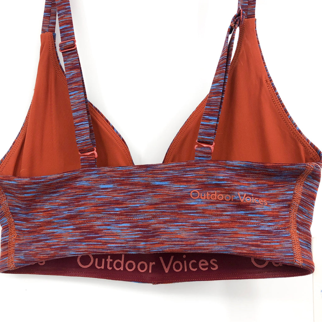 OUTDOOR VOICES FreeForm Flow Bralette Sports Bra XXL Purple Blue Heatwave NWT