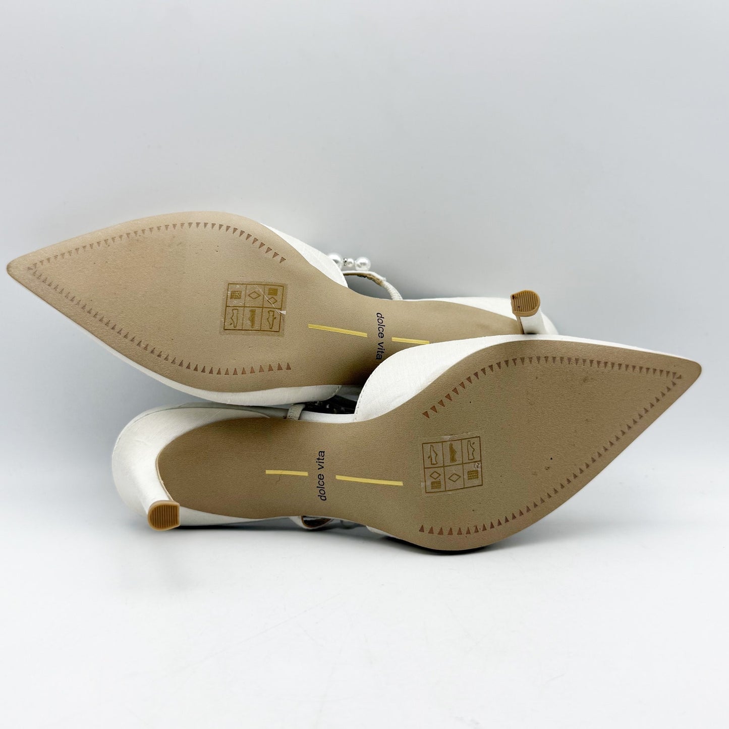 Dolce Vita Womens Kanika High Heel Pump US 7.5 M White Pointed Toe NIB