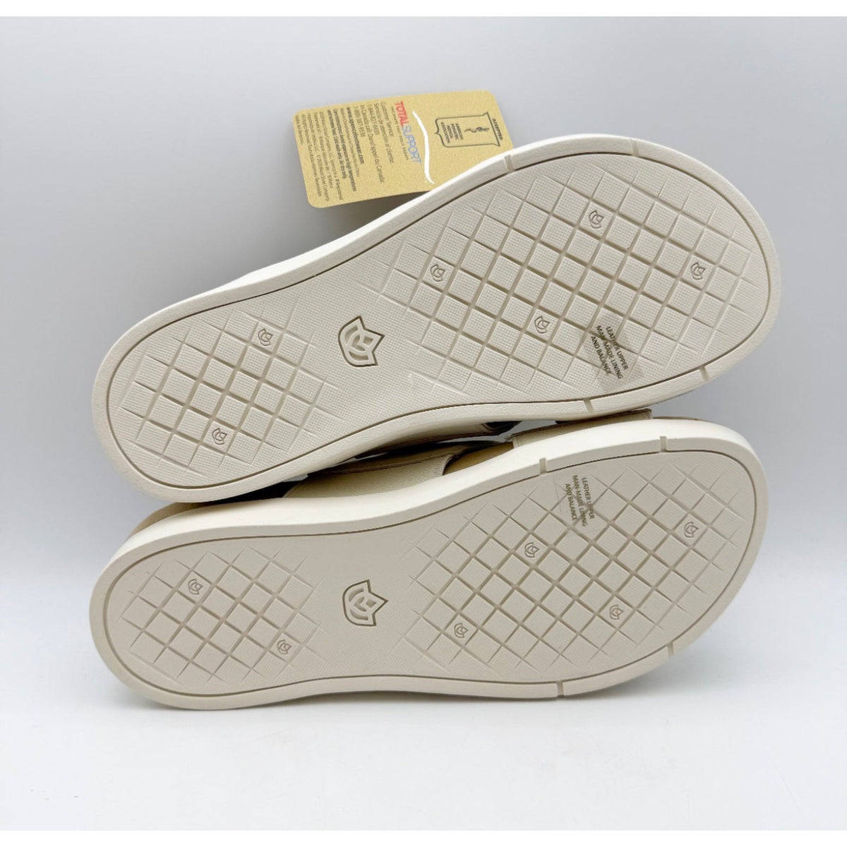 Spenco Womens Twilight Woven Slide Sandals 8.5 Wide Cream Almond Buff Tan NIB