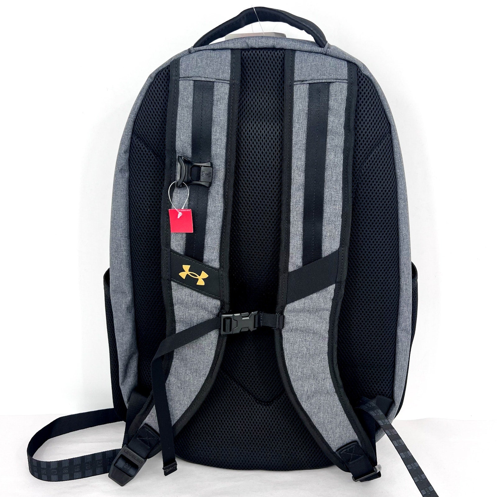 UNDER ARMOUR STORM Unisex Hustle Pro 6.0 Backpack Black/Gold Laptop Sleeve NWT