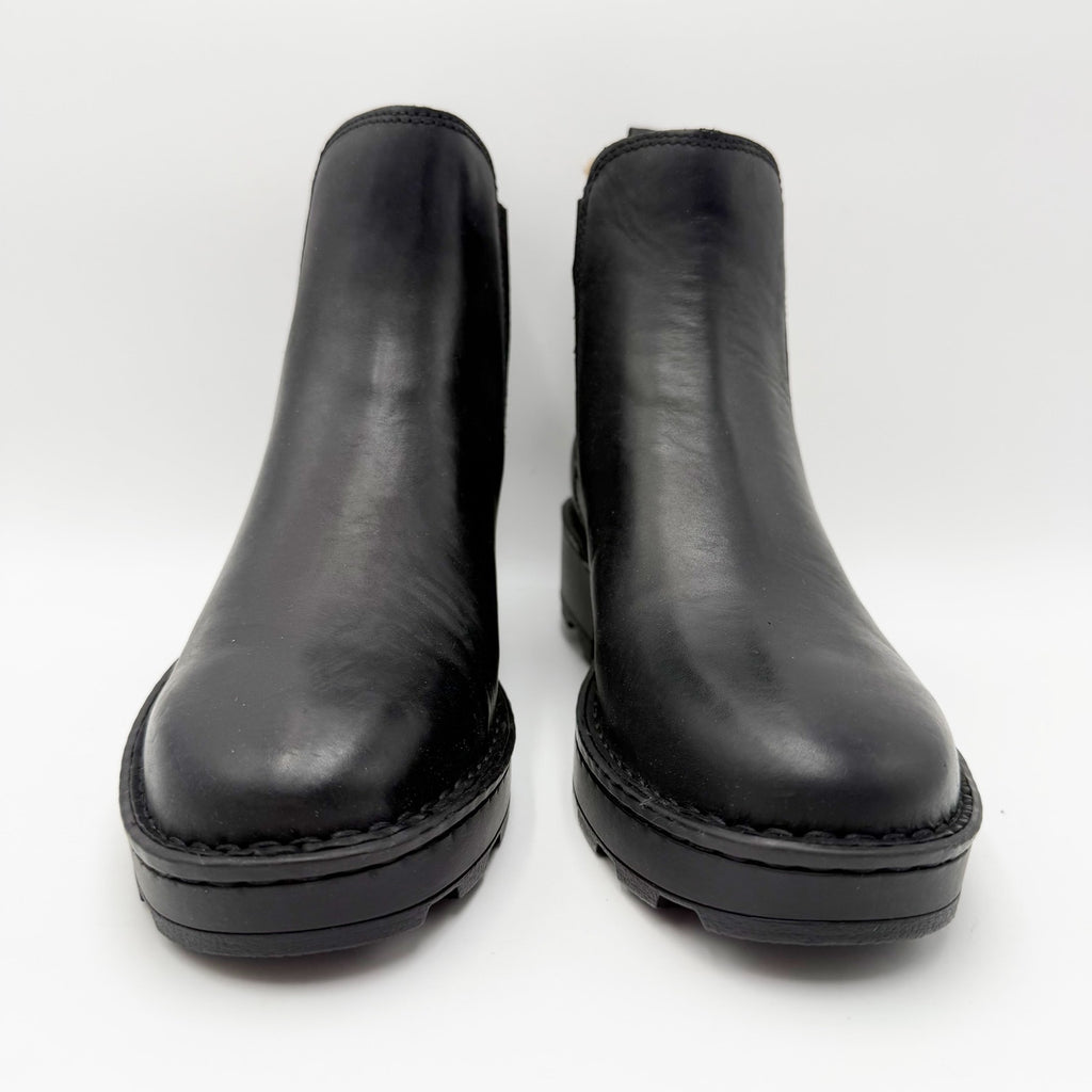 BORN Womens Verona Chelsea Ankle Boots Size 6.5 M EU 37 Black Leather NIB