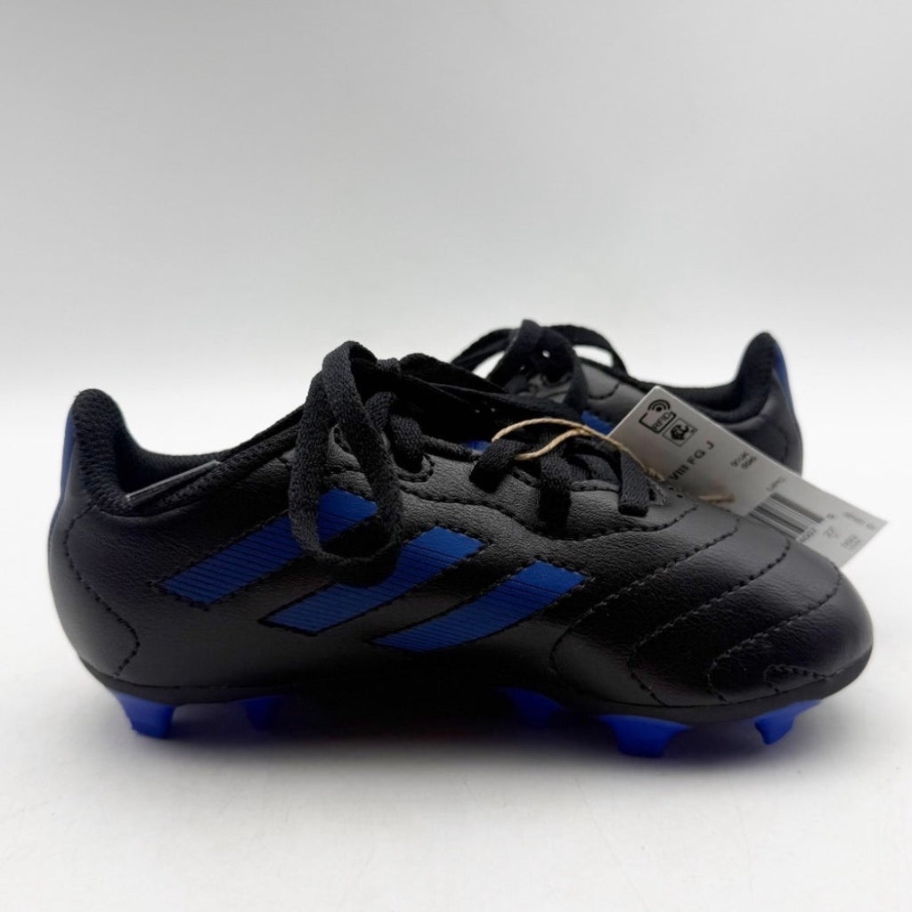 Adidas Youth Goletto VIII Firm Ground Soccer Cleats Size 10 Kids Black Blue NWOB