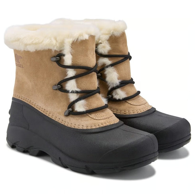 Sorel Womens Snow Angel Winter Boots Size 7 Tan Suede Waterproof Insulated NWOB