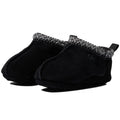 UGG Baby Tasman Slippers US 0/1 XS Black Suede NIB