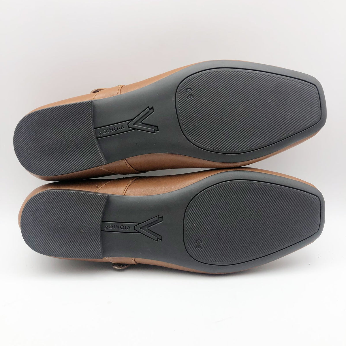 Vionic Womens Alameda Mary Jane Flats Size 9M EU 40 Brown Leather NIB