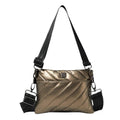 THINK ROYLN Women's Diagonal Bum Bag 2.0 Medium Pearl Pyrite Gold NWT