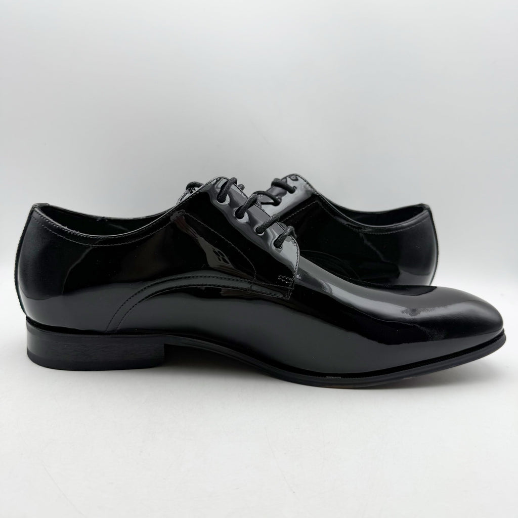 FLORSHEIM Mens Tux Plain Toe Oxford Dress Shoes 13 EEE Black Patent Leather NIB