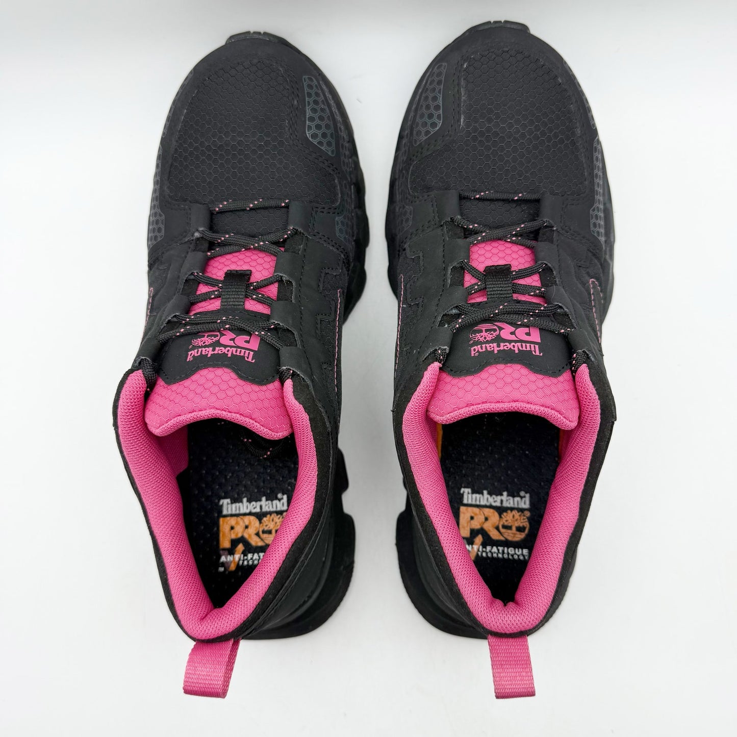 Timberland Pro Womens Powertrain EV CT Work Sneakers US 10 M Black Pink NIB