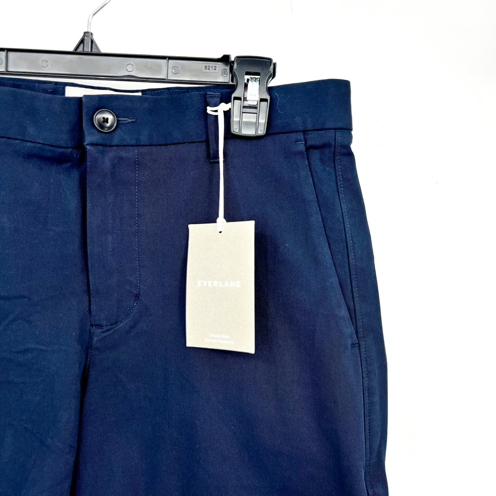 EVERLANE Men's The 7" Performance Chino Shorts Size 30 Navy Blue NWT