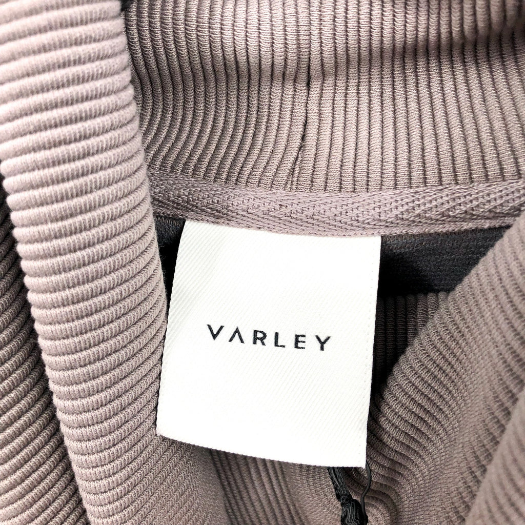 VARLEY Women's Milton Sweatshirt Large Deep Charcoal Ottoman Rib Long Sleeve NWT
