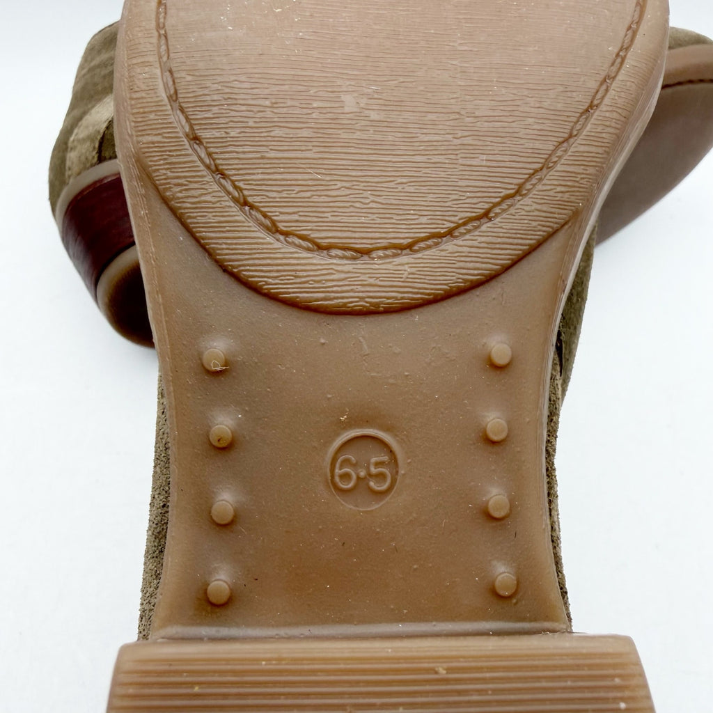 Diba True Womens Caspian Ankle Booties US 6.5 M Brown Olive Green Suede NWOB
