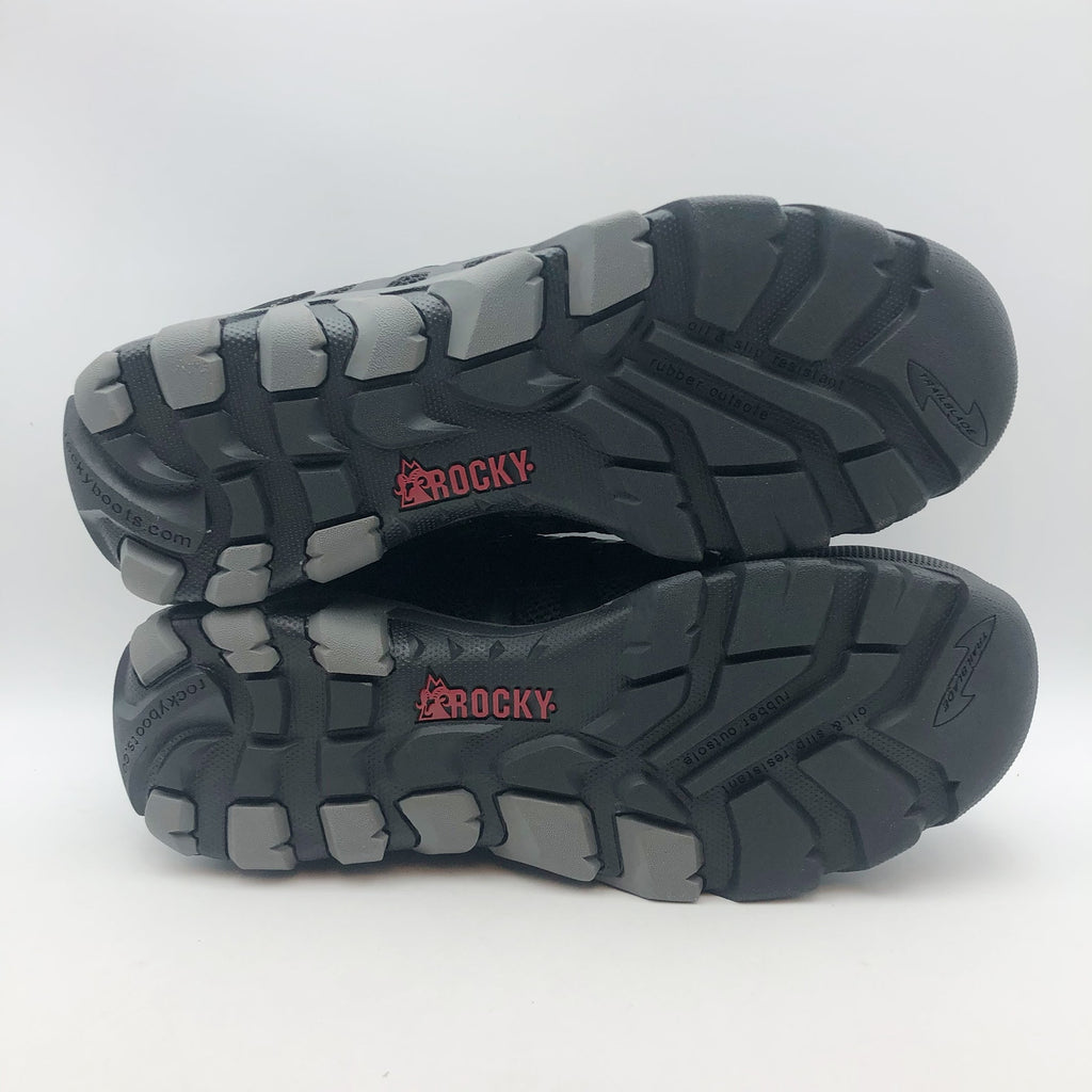 ROCKY Mens TrailBlade Athletic Work Shoes 10 WIDE Black Comp Toe Waterproof NIB