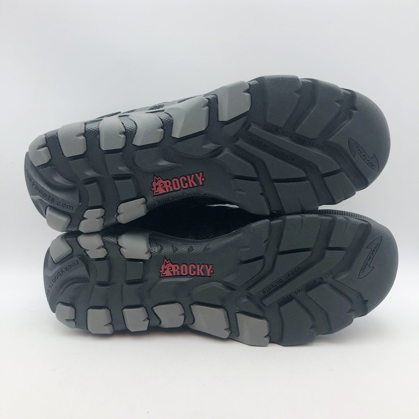 ROCKY Mens TrailBlade Athletic Work Shoes 10 WIDE Black Comp Toe Waterproof NIB