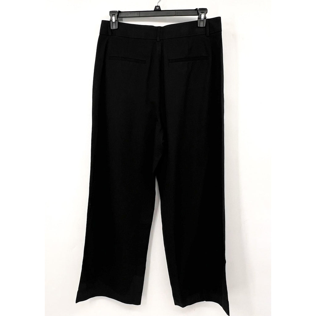 Everlane Womens The Way-High Drape Pants Size 16 30" Inseam Pleated Black NWT