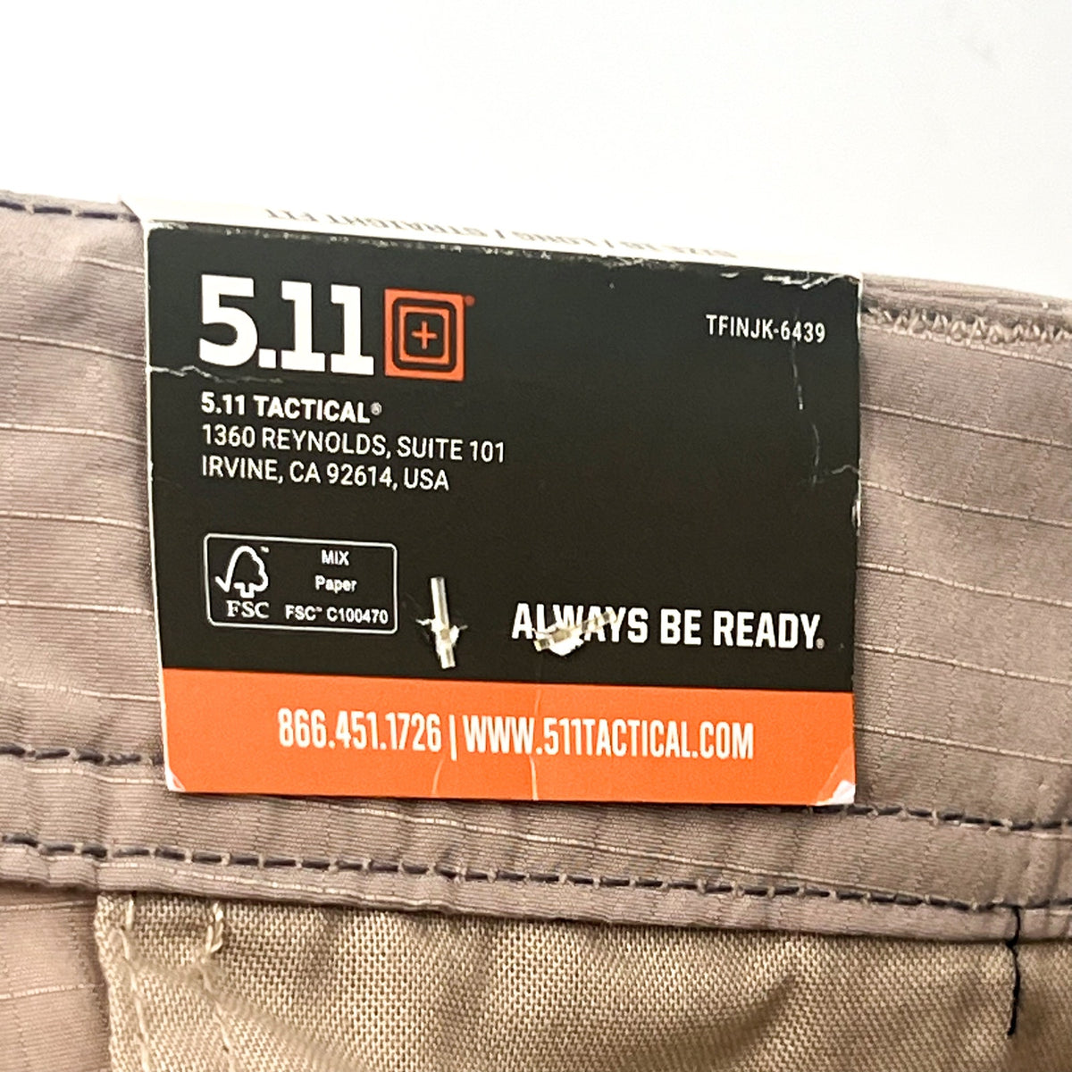 5.11 TACTICAL Women's Fast-Tac Urban Pants Size 16 34" Inseam Khaki 64420 NWT