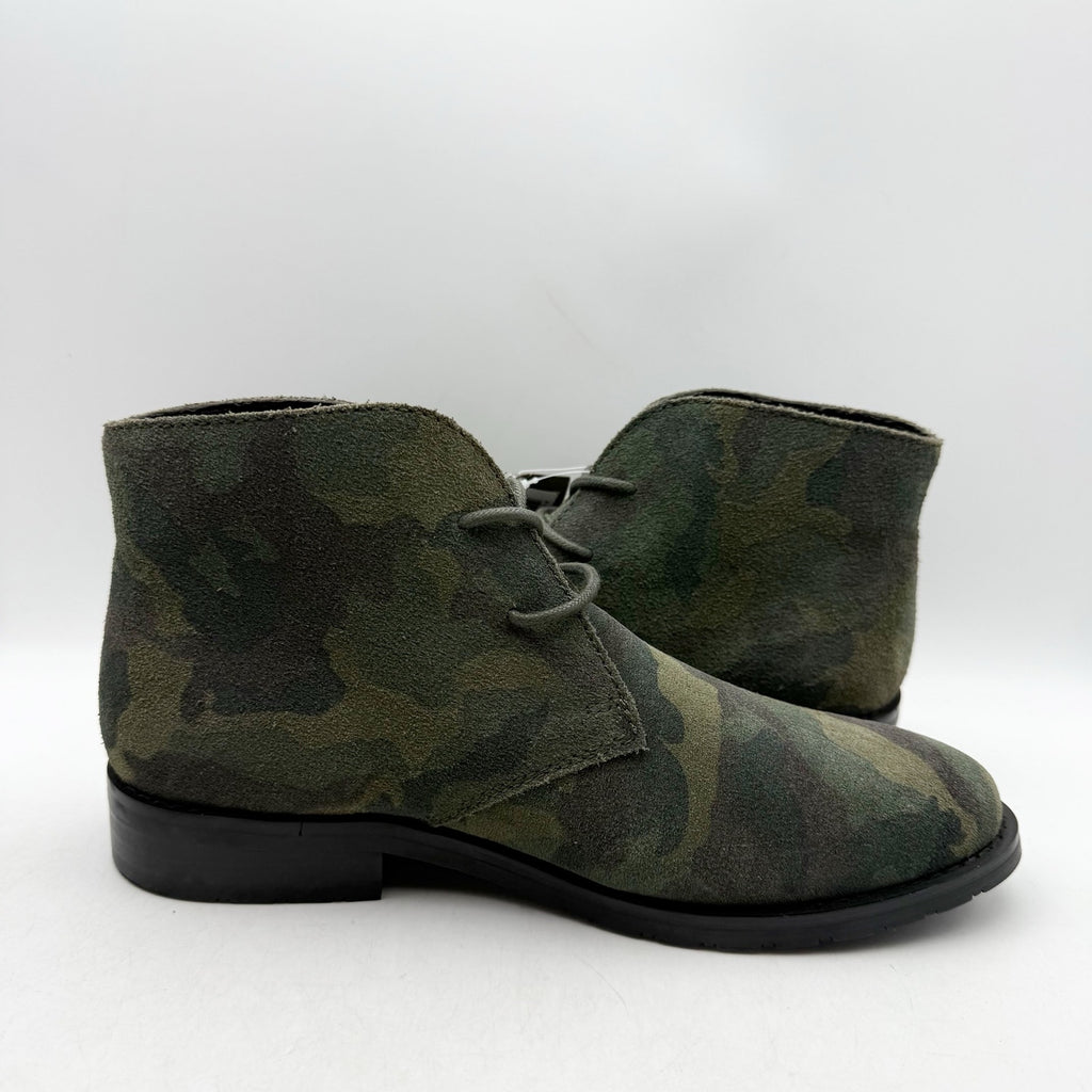 Dingo Mens Opie Lace up Ankle Boots US 8 D Green Camo Leather NWOB