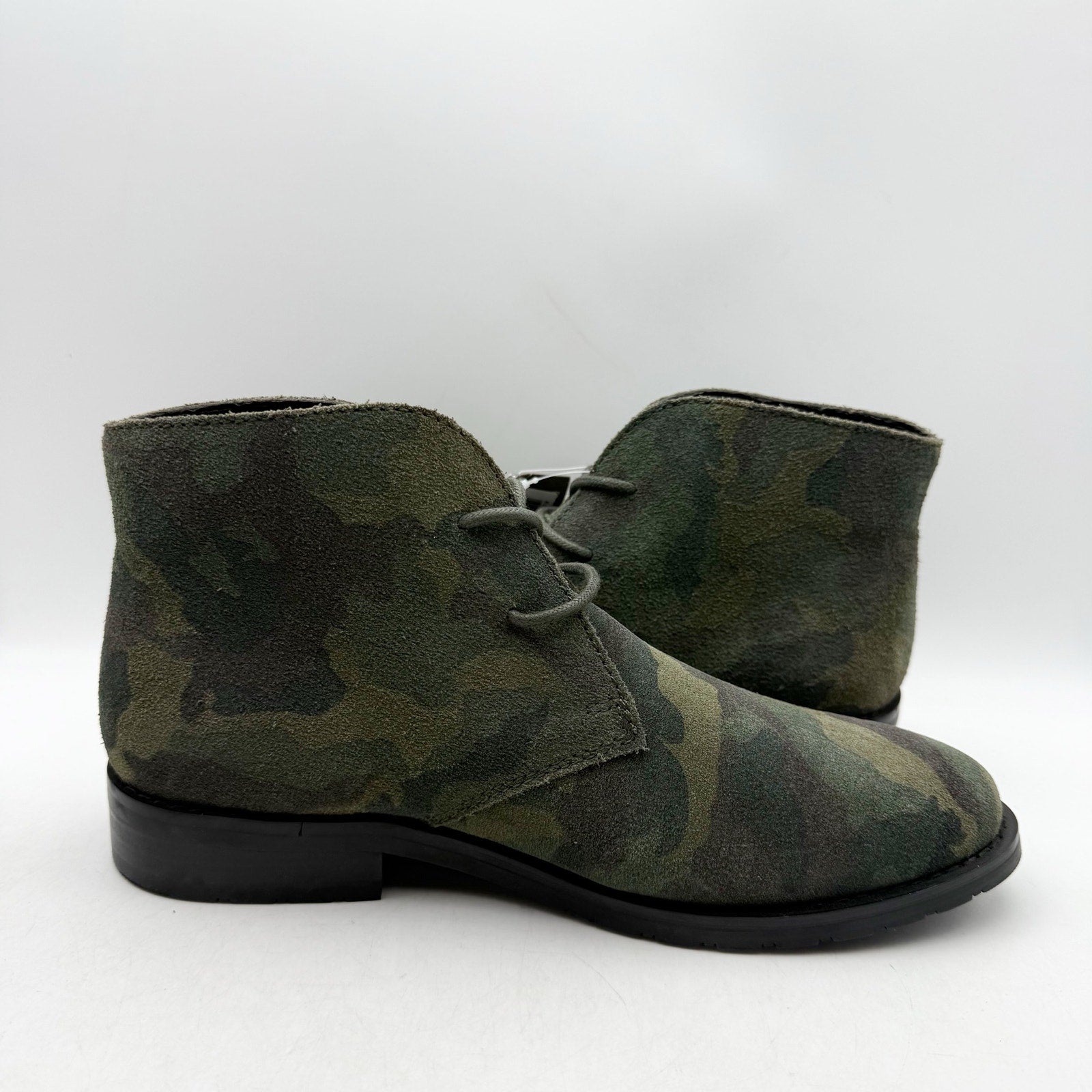Dingo Mens Opie Lace up Ankle Boots US 8 D Green Camo Leather NWOB