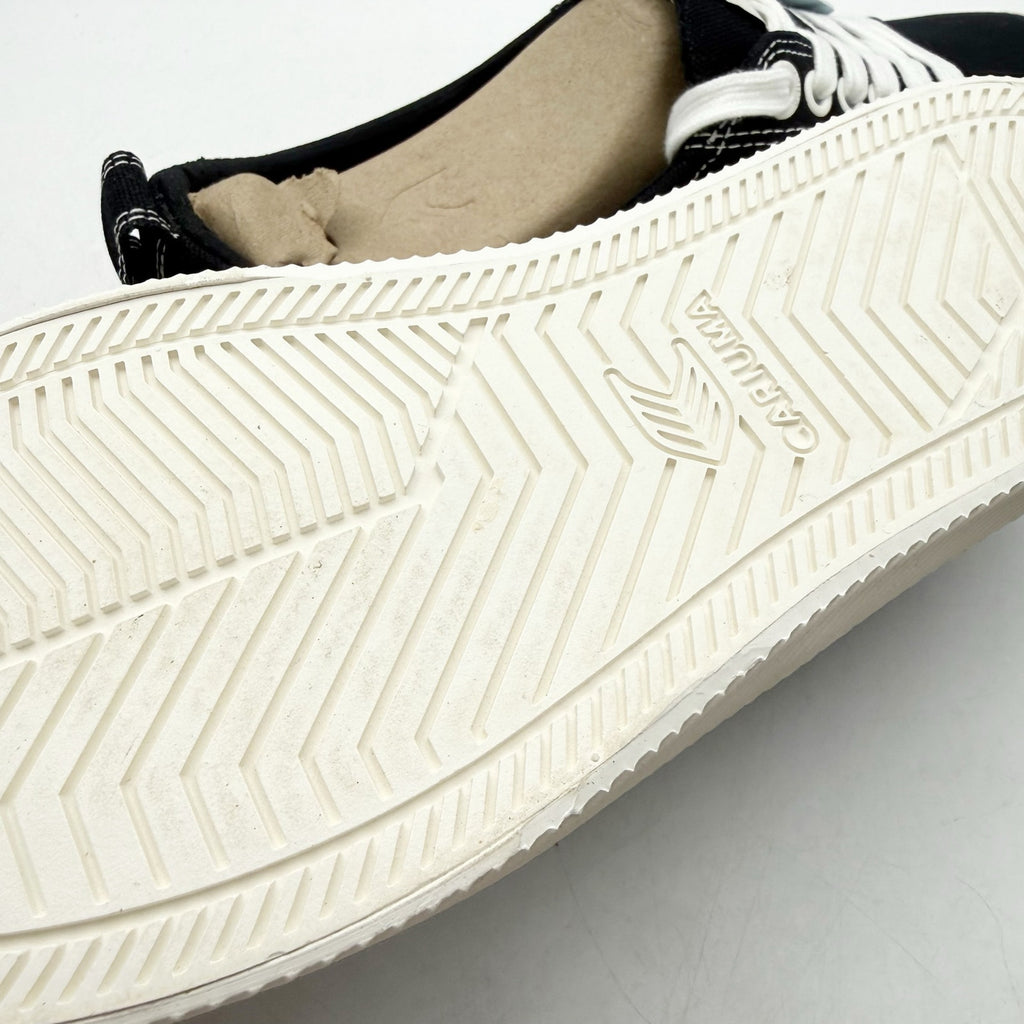 Cariuma Womens Peanuts OCA Low Canvas Sneakers US 9.5 Black Organic Cotton NWOB