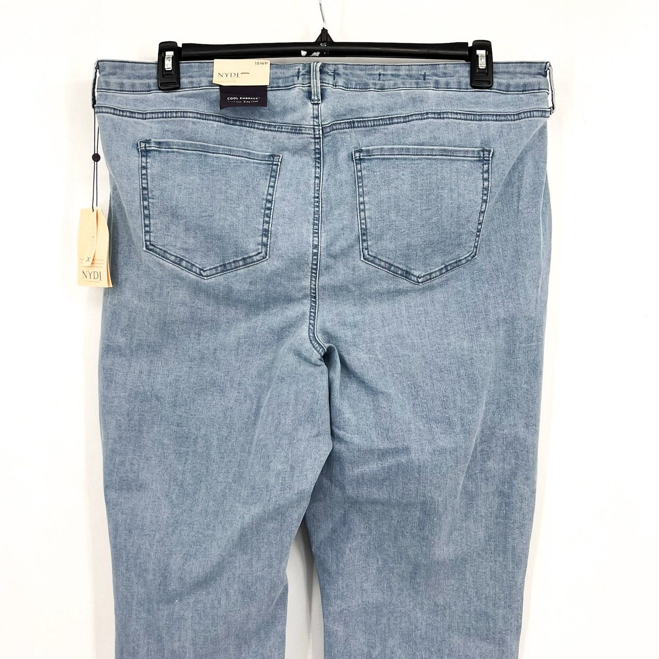 NYDJ Womens Margot Girlfriend Jeans Size 18W PETITE Kingston Blue NWT