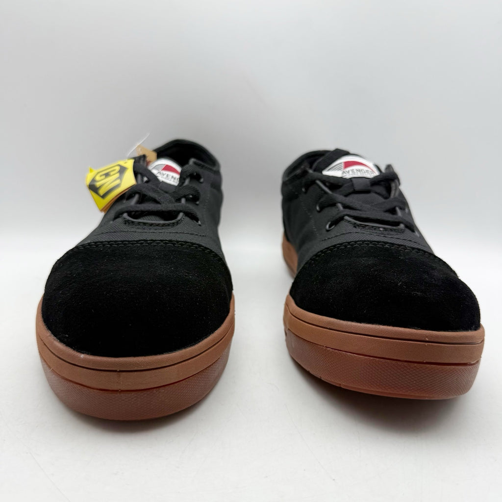 Avenger Mens Blade 3 Eye Low Work Shoes 9 WIDE Black Comp Toe A134 SR EH NIB